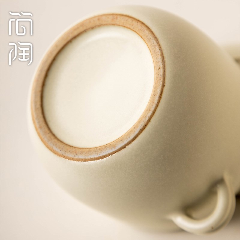 简陶日式家用陶瓷炖盅一人食燕窝小汤盅隔水炖复古餐具蒸蛋碗瓦罐