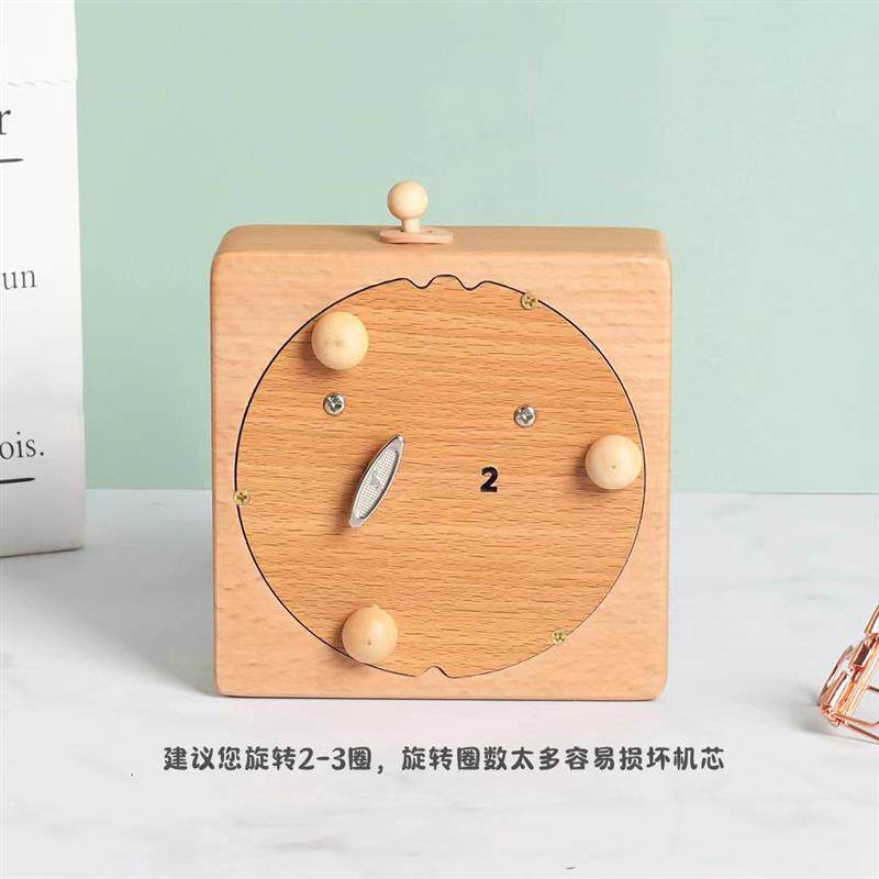 可刻字迪拜帆船酒店木质音乐盒千与千寻旅游伴手礼八音盒建筑摆件