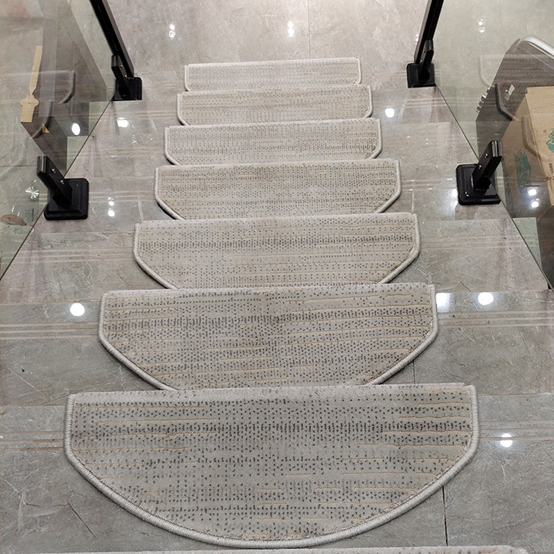 轻奢家用实木楼梯踏步垫免胶自粘别墅地毯阶梯式防滑地垫满铺定制,居家布艺,地毯,淘宝优惠券,粉丝福利购,淘宝优惠卷