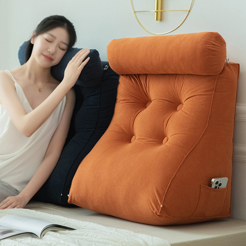 床头软包靠背2023新款万能榻榻米飘窗靠垫床上护颈护腰懒人靠枕,居家布艺,床头靠垫,淘宝优惠券,粉丝福利购,淘宝优惠卷