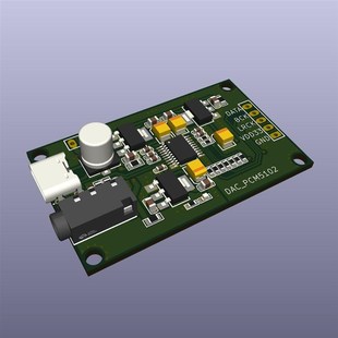 PCM5102A I2S树莓派数字音频输入DAC解码板器转AUX模拟输出模块