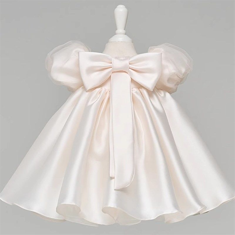 宝宝女童公主裙蓬蓬裙连衣裙主持钢琴演出服花童儿童周岁生日礼服