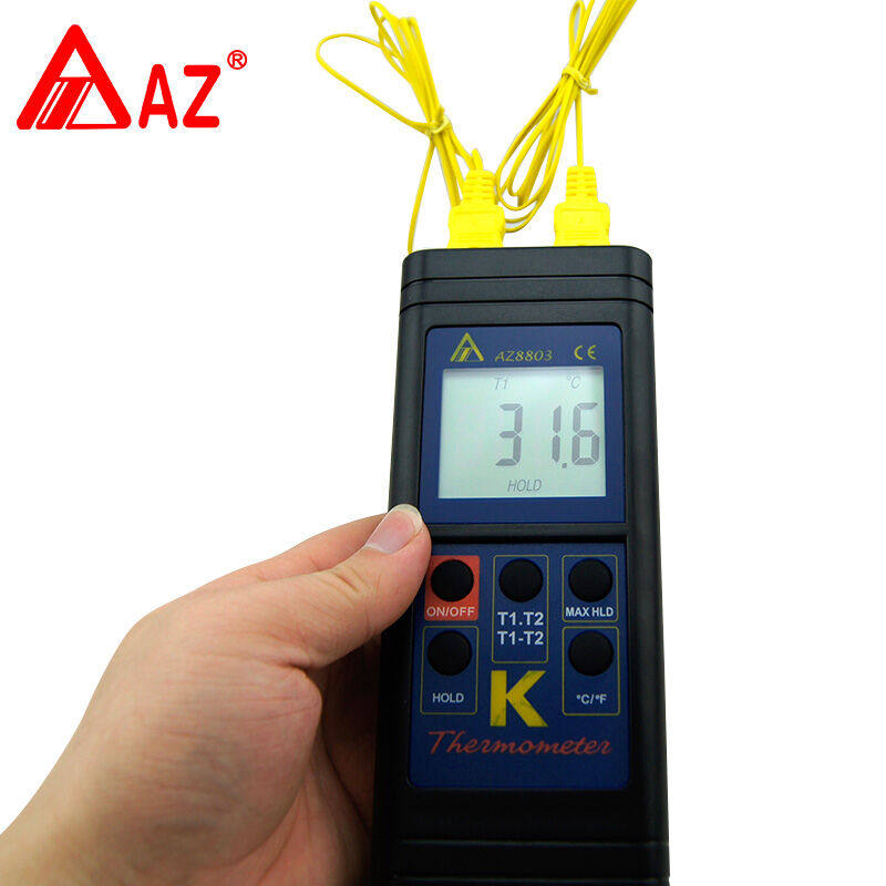 8803手持接触式单组K型热电偶温度计防水型温度表数显测量仪