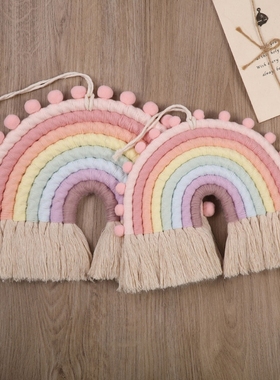 8 Layers Nordic Woven Rainbow Tapestry Home Decor Wall Hangi