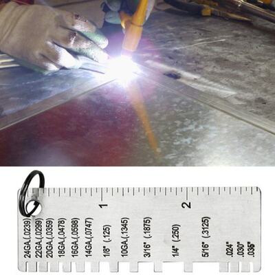 Stainless Steel Thickness Gauge Weld Inspection Ruler Weldin