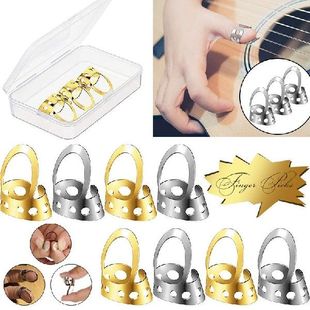 Picks 极速12pcs Adjustable Finger Guitar Metal Banjo