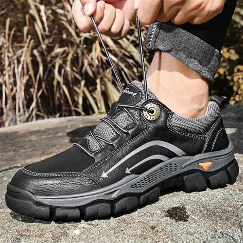 Genuine Cow Leather oes Men Outdoor Wearresistant Work