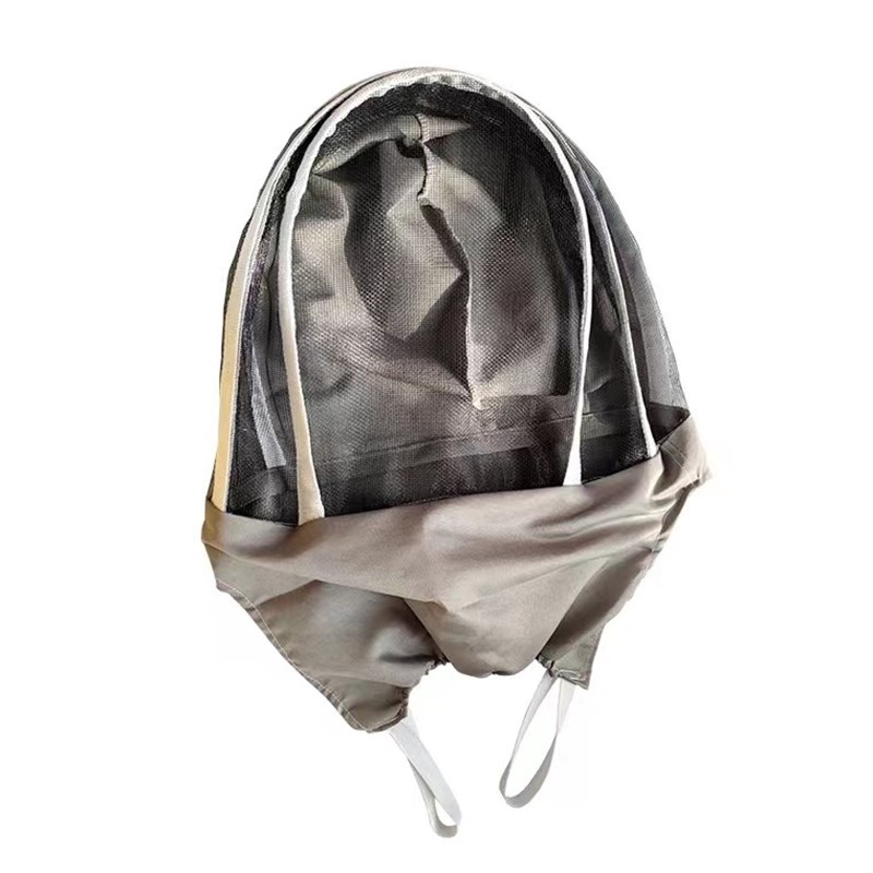 养蜂防蜂帽蜜蜂防峰衣蜂帽面罩防蛰头罩蜜蜂防护面纱折叠收蜂帽