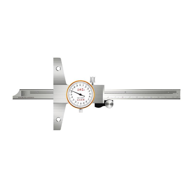 深度游标卡尺不锈钢带表深度电子数显高精度深度游标尺0-150