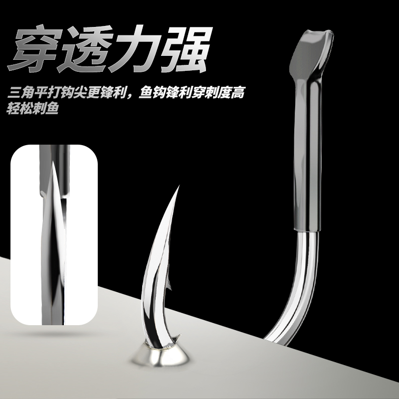 散装大物青鱼钩正嘴有倒刺伊势尼巨物钩超硬垂钓鲟鱼黑鲩硬拔钓钩