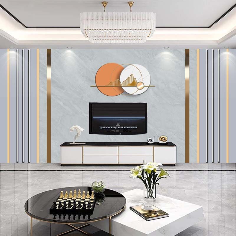 北欧轻奢新款电视背景墙壁纸8d立体客厅墙布大理石纹影视装饰壁画