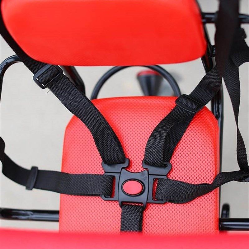 电动车儿童座椅自行车後置宝宝安全坐椅电瓶摺叠山地单车後座架椅