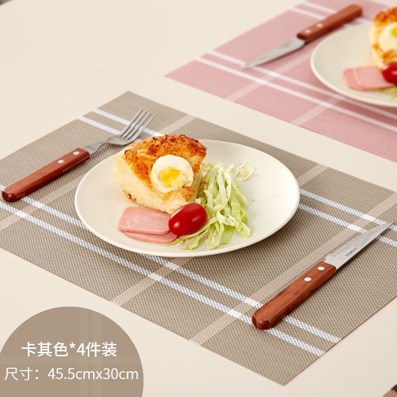 4pcs placemats PVC placmat bar mat plate table Mat set
