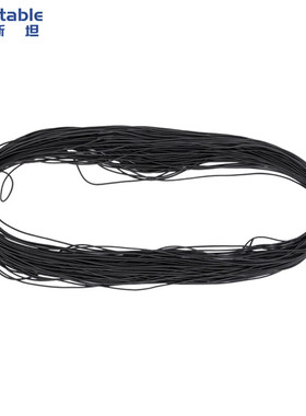 稳斯坦W5648(100米)黑色乳胶弹力绳松紧绳子皮筋绳圆松紧带黑色2m
