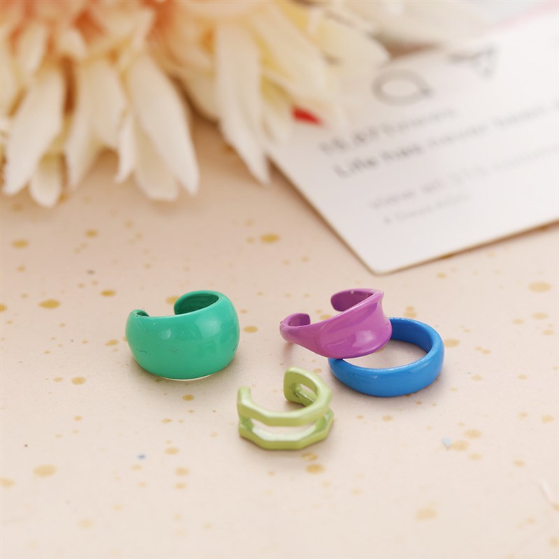 Color baking paint ear clip without ear hole彩色 无耳洞耳夹