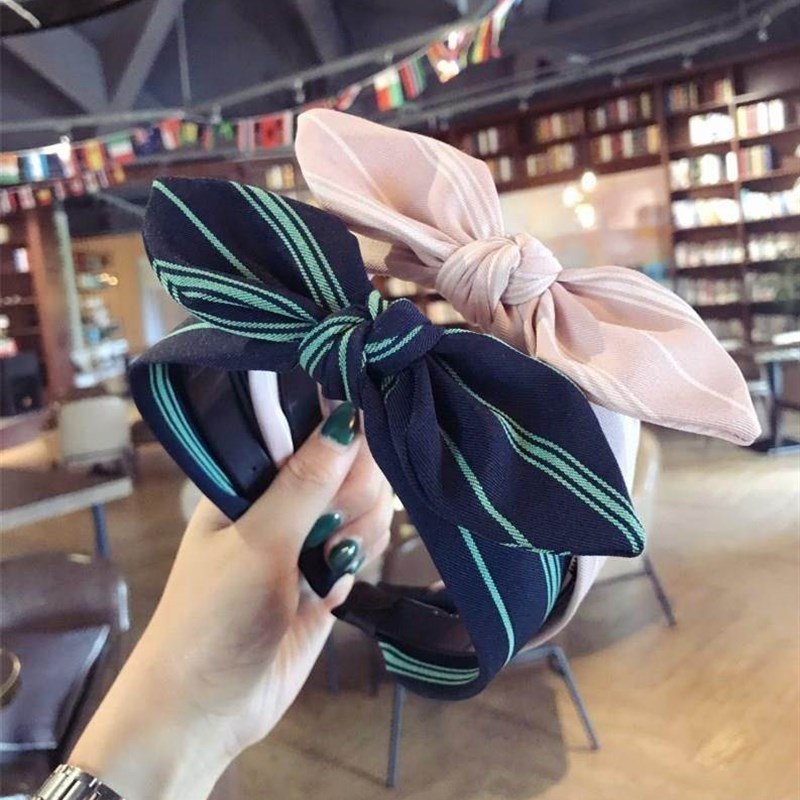 hairband korean version of the new floral contrast knot