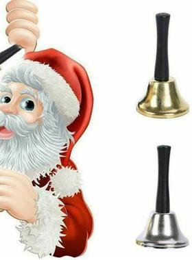 1pc Metal Handbell Xmas New Year Santa Claus Party
