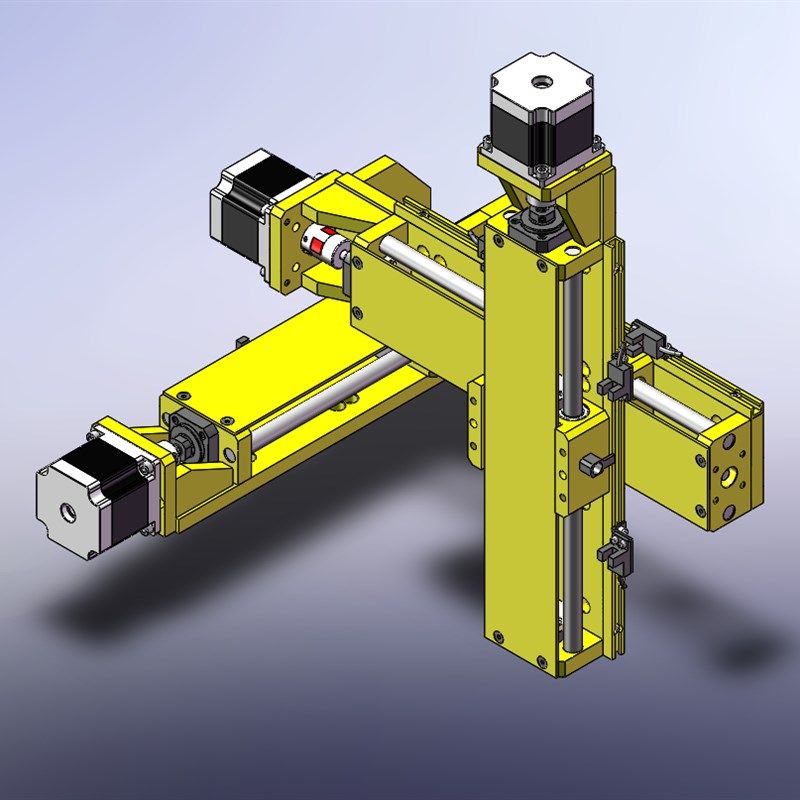 极速KR60直线导轨滚珠丝杆十字滑台模组手轮手动电动电机滑台