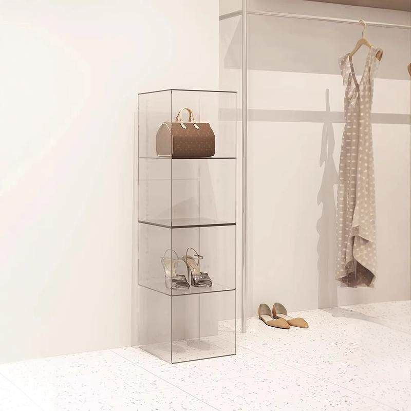 透明橱窗展示亚克力收纳柜多层包展架货架饰品陈列鞋子服装店柜台