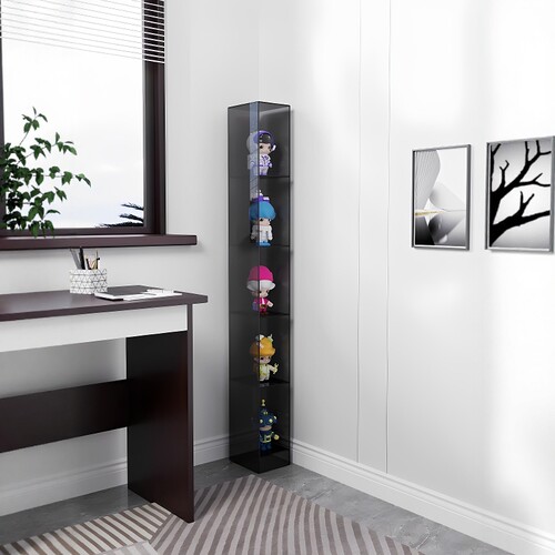 亚克力多层落地角柜收纳展示架