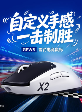 拆封罗技GPW5雪豹无线游戏鼠标狗屁王5代人体工学电竞轻量化机械