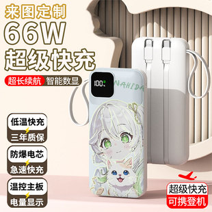 【3C认证】草神纳西坦充电宝20000毫安移动电源快充动漫定制来图