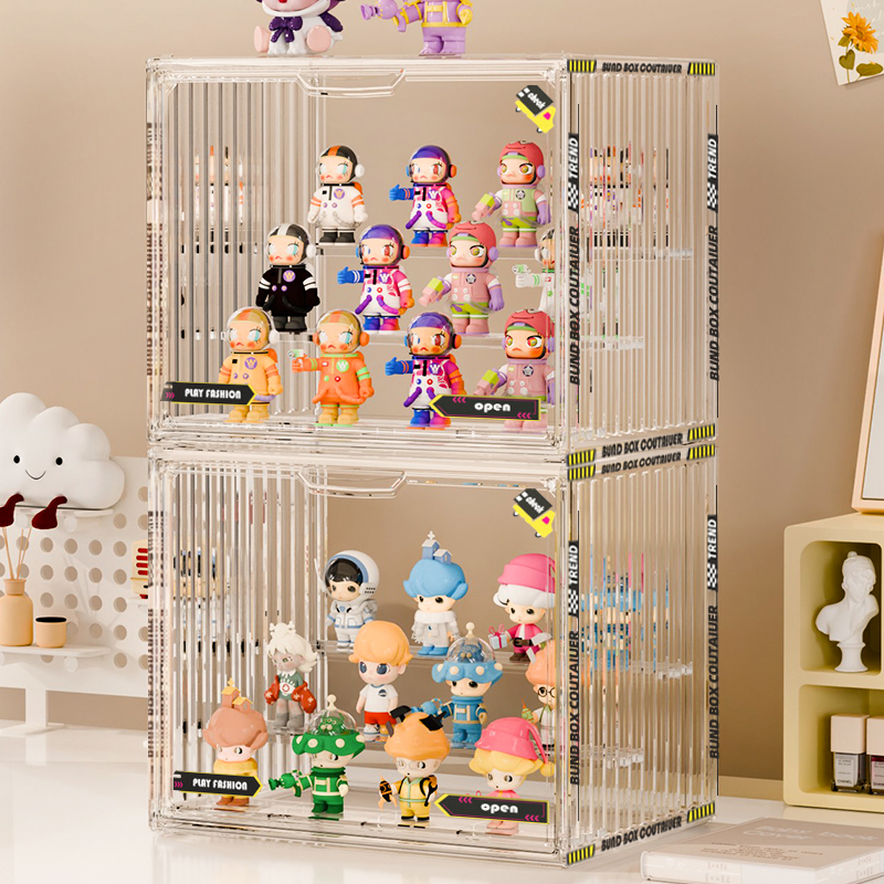 亚克力盲盒收纳防尘透明展示柜