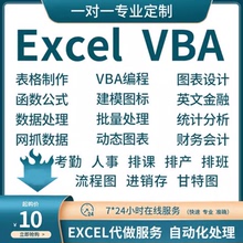 excel表格制作代做录入设计函数公式vba宏图表数据分析整理帮忙