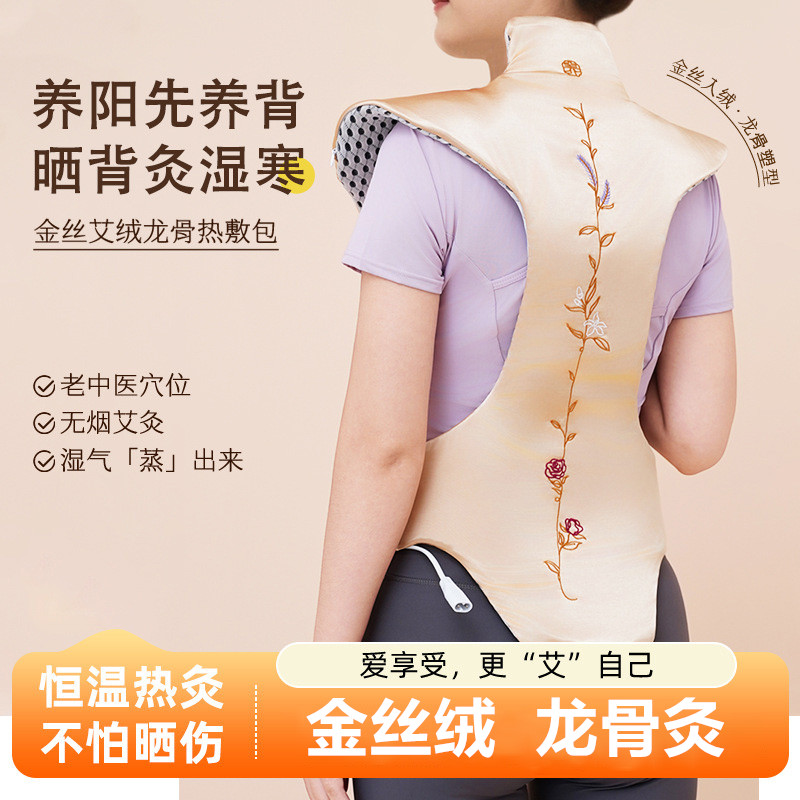 电热金艾炙阳热敷包龙骨艾灸家用草本暖灸背部三伏晒背平替三伏灸
