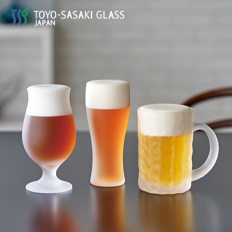 原装进口 东洋佐佐木泡立方啤酒杯 甜品果酒无铅玻璃 原装礼盒