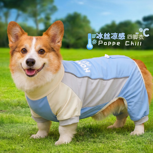 冰丝凉感！狗狗四脚凉凉衣