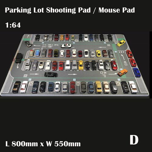 极速1/64 Parking Lot Mat Model Car Vehicle Scene Display Lar