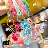 极速儿童挂件吊坠奶茶杯流沙钥匙扣链包挂女生书包挂饰嘟嘟喵精致