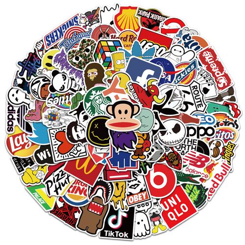 极速101pcs sticker luggage notebook decoration diy waterproo