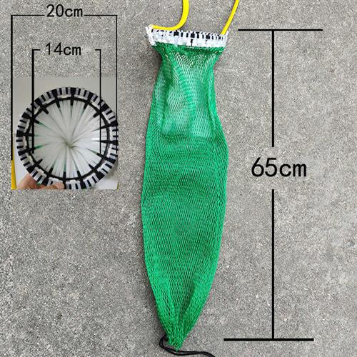 潜水专用网兜水下鱼护装鱼倒须防跑鱼网袋鱼篓螃蟹夜潜赶海装螺