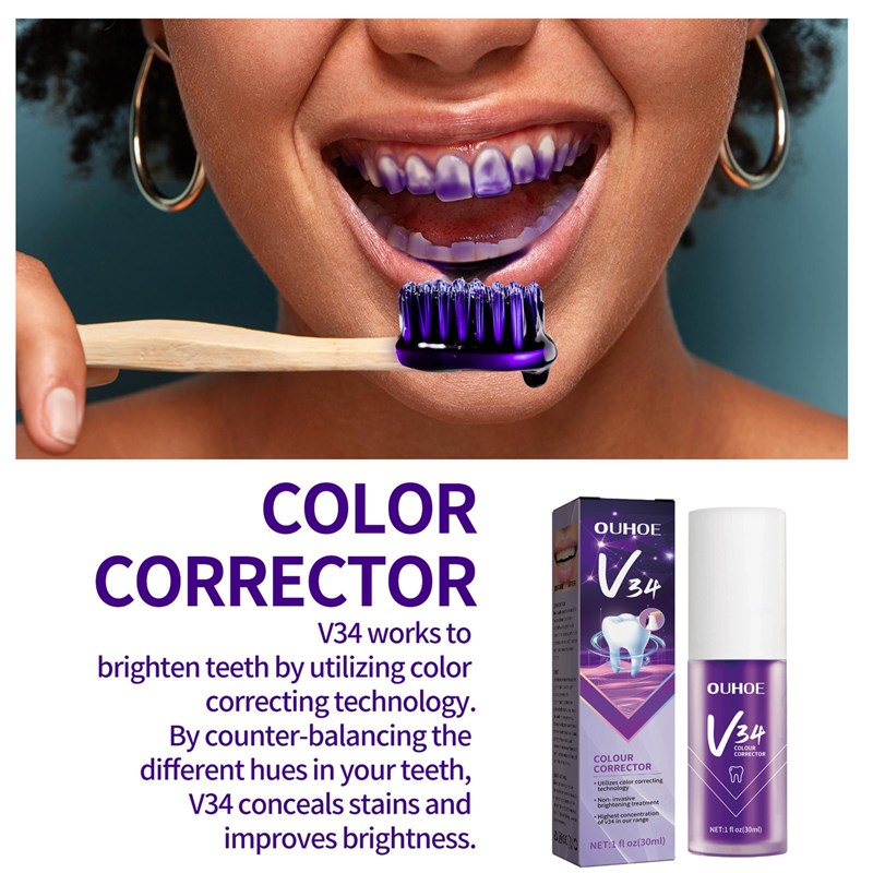 Teeth Whitening Mousse Deep Cleaning Cigarette Stains Repair