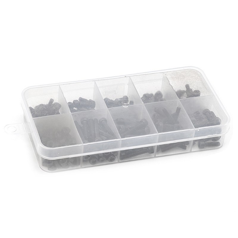 300pcs/set Black Din912 M2 M2.5 M3  Allen Bolt Hex Socket Ro