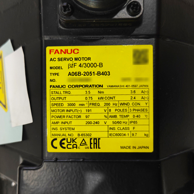 极速A06B-0051-B403 A06B-2051-B403 发那科伺服电机 现货议价清