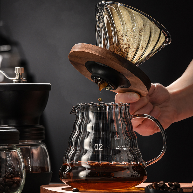 手冲咖啡壶套装玻璃分享壶uV60过滤杯云朵壶套装手冲壶冲泡壶器具
