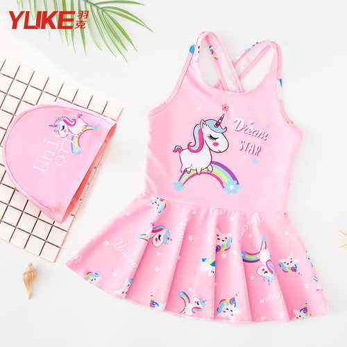 羽克正品福利款女童泳衣