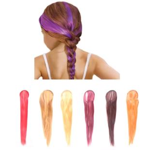 欧美女孩儿童DIY头发造型假发色彩 热销发箍辫子假发 新款 直销新品