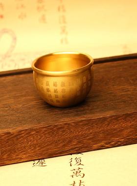 新款直销黄铜聚宝盆百福缸小铜器金属纯铜招米铜摆件铜工艺品会销
