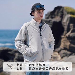 RESTICK「班班DW」90白鹅绒CORDURA极简立领羽绒服夹克外套男冬季