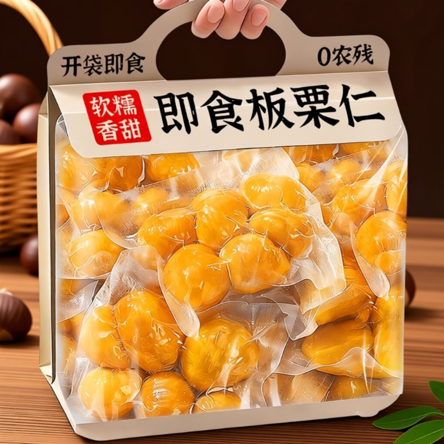 2025新鲜板栗仁即食小包装炒油栗子官方旗舰店去壳坚果迁西小零食