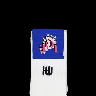 HUMANUNIFORM尤尼馥指定合作店铺 男士高尔夫球袜 白色