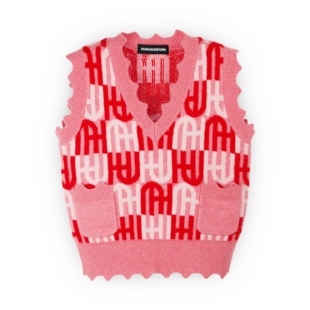 HUMANUNIFORM尤尼馥指定合作店铺 满印徽标嵌花针织背心