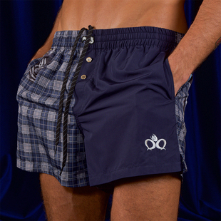 HUMANUNIFORM尤尼馥指定合作店铺 Colorblock BSM徽标拼色泳裤