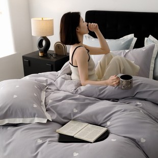 公主风A类全棉拼角工艺款 2024款 四件套纯棉高支高密1U3376床上用