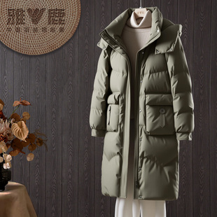 2025雅鹿官方新款鸭绒时尚防风加厚休闲中长款羽绒服女款防寒衣