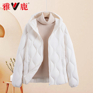 修身 连帽轻薄款 外套休闲保暖羽绒服YD501Z14640 雅鹿秋冬季 yaloo